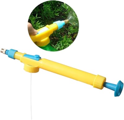 Bloempot Sproeier - Drukspuit Tuin - Planten Water Geven - Past Op Plastic Fles - 29x3x4 cm - Geel