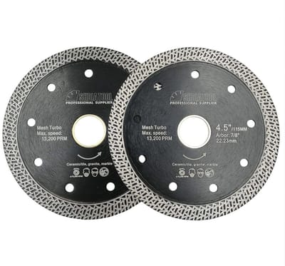 Diamantschijf 115 mm voor porseleinen tegels, keramiek, graniet en marmer - 2 stuks