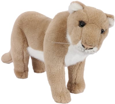 PIA Soft Toys - Pluche knuffeldier - Leeuwin - staand - 30 cm