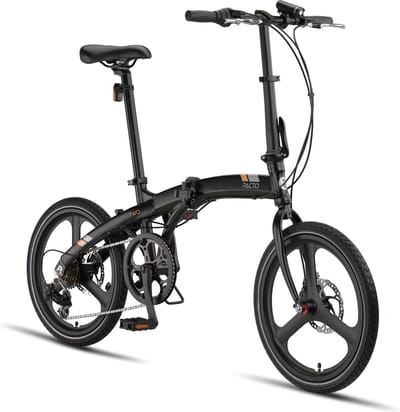 Pacto Two Vouwfiets Zwart 20 inch Shimano 6v Aluminium Schijfrem Plooifiets Folding Bike Disc