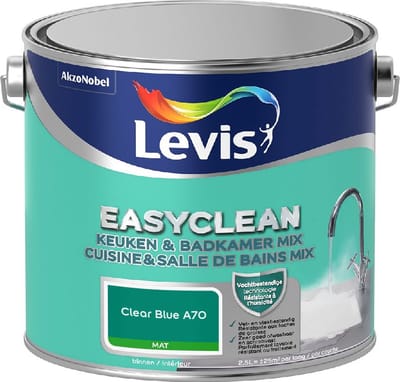 Levis - Easyclean Keuken & Badkamer Mix - Clear Blue A70 - Mengverf - 2,5 L