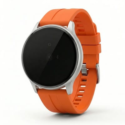 Oranje silicone horlogebandje 22 mm Geschikt voor serie samsung galaxy watch 3 (45 mm) / Galaxy Watch 46 mm voor dames en heren – verwisselbare smartwatch band met glad ontwerp en metalen gesp als vervangend horlogebandje