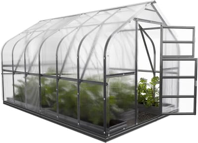 KLASIKA Tuinkas - Serre - Polycarbonaat - 4 mm - Automatische Dakopeners - 2,5 m x 4 m