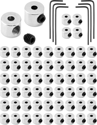 60 Pcs Pin Keeper Pin Terug Revers Sluitingen met Sleutel voor Sieraden Broche Naam Tags (6mm x 5mm)