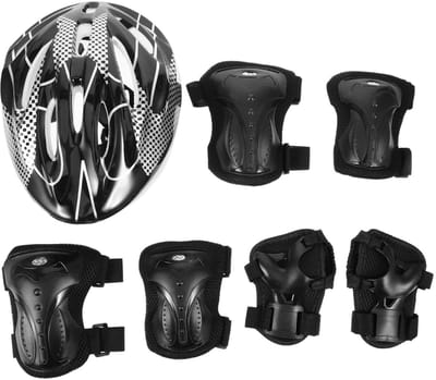 Beschermset Skateboard - Beschermers Set - Buitensporten - Ademend en Lichtgewicht - Universeel - Zwart