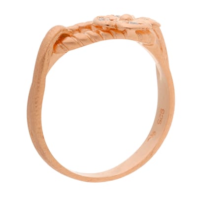 Orphelia ZR-6020/1/54 - Ring Klaver - 925 Zilver Rosé - Zirconia - 17.25 mm (54)