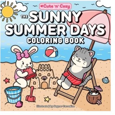 Sunny Summer Days Coloring Book - gaynor carradice