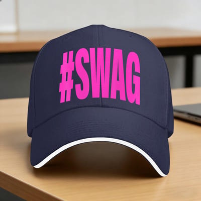 Hashtag Swag T-shirt B0Gl6Sljyn Casual Baseballpet Outdoor Sportschool Truckerpet Zomer Zonwerend Dames Heren Y2K Grappige Baseballpetten One Size purple