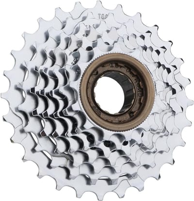 Cassette voor Fietsen, 6-9 Versnellingen (13-32T), RVS Draaitafel met 3-Weg Nikkelcoating, Vrijloop voor MTB en Racefietsen