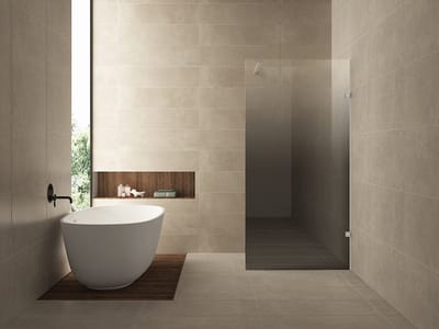 Wiesbaden Less Inloopdouche Glasplaat - Rechts - 120x200cm - 8mm - Helder naar Spiegelrook Glas - Nano Coating
