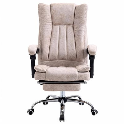 Bureau stoel, stoel, gamingstoel, werkstoel, verstelbare hoogte, geschikt voor kantoor en studio, 50 x 54 x 44-52 cm, lichtroze, metaal.