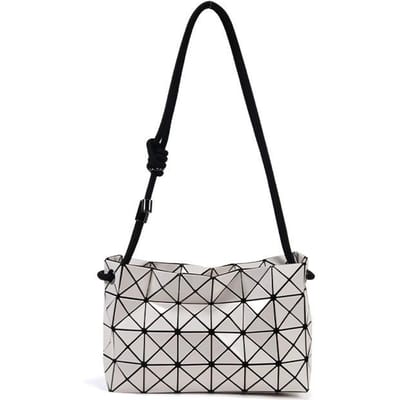 Japanse Levenslange Tofu Zak Geometrische Diamant Trekkoordtas Modieuze Eenvoudige Enkelschouder Crossbody Handtas 25*8*16 black