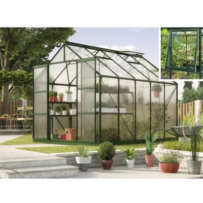 Vitavia Tuinkas Jupiter 8300 - Polycarbonaat 4mm - Smaragd - 257x321x248cm