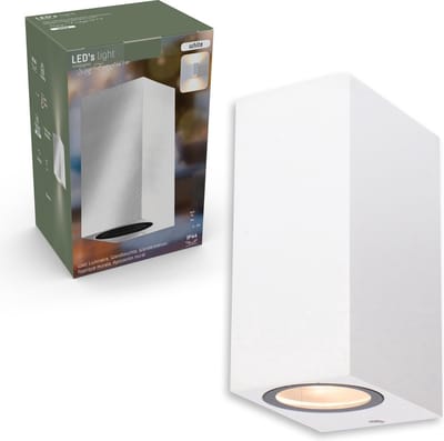 LED's Light LED Muurlamp dubbel - San Francisco spot voor buiten - IP54 - Wit