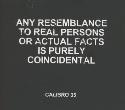 Calibro 35 - Any Resemblance To Real Persons Or Actual Facts Is Purely Coincidental (CD)