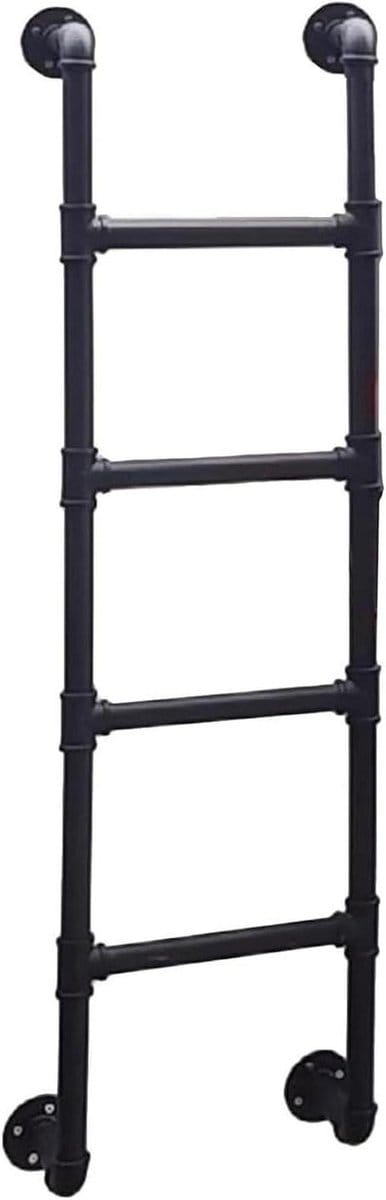 Metalen Zolderladder - Opvouwbare Trap - Veilige Toegang - Robuuste Constructie - 142 m Hoog - Zwart
