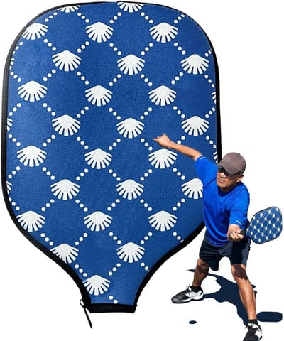 Pickleball Rackethoes - Beschermhoes Rackets - Sporten Beschermen - Neopreen Materiaal - 21.5 x 30.5 cm - Zwart