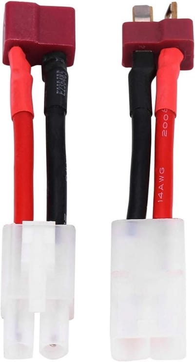 T-Stekker naar Tamiya Adapterkabel 14 AWG - Batterij Verlengkabel voor RC Accu's