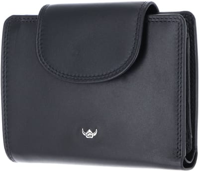 Golden Head Leren portemonnee Polo RFID Protect Kombischeintasche mit Riegel 1237 Schwarz zwart