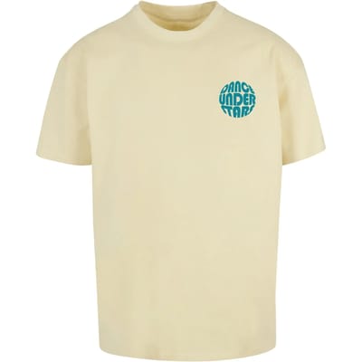 Merchcode - Dance Under Stars Oversized Heren T-shirt - M - Geel