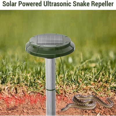 Waterdicht 360 graden Mol Verjager Ultrasoon Zonne-energie en Oplaadbaar Slangenverjager voor Gazons Tuin Tuin groen