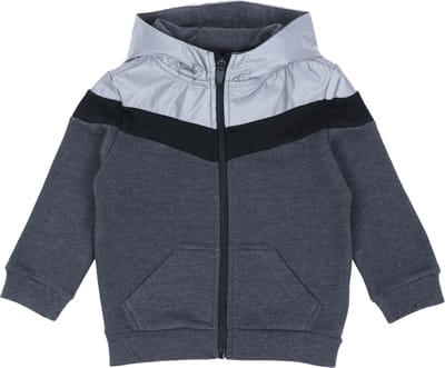 Grijze sweater met reflecterende elementen