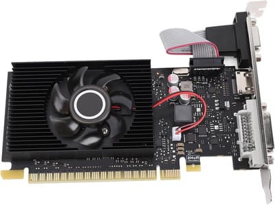 Krachtige 1GB DDR3 Grafische Kaart met 64-bit Architectuur, PCI Express, DVI, VGA en HDMI Aansluitingen voor Stille Koeling en Betrouwbare Prestaties