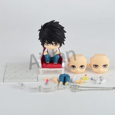 Aixlan#1160#1200 DEATH NOTE Figuur Yagami Light Schattige Editie 10CM L·Lawliet PVC Actiemodel Anime Speelgoedcadeau Verzamelfiguur