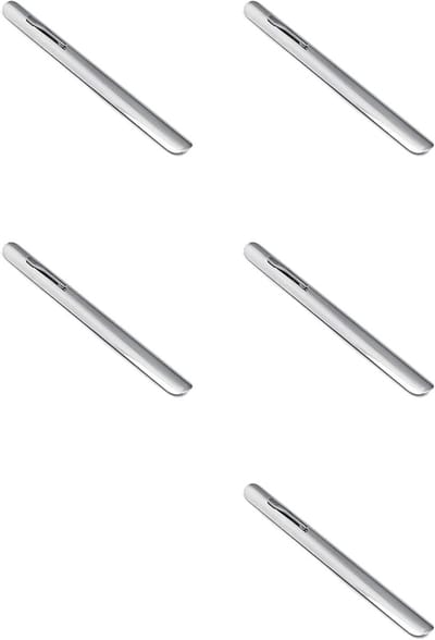 Tafelkruimelaar Set - Kruimelveger - Tafel Snel Schoon - Met Kledingclip - 5 Stuks - Zilver