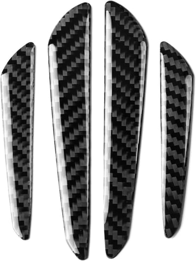 4 Stuks Deurrand Beschermstrip - Carbon Fiber Bumper Bescherming voor Auto's, Anti-Collisie Deurrand Bescherming en Trim Cover