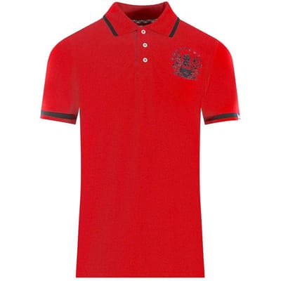 Aquascutum Unisex Volwassen Aldis Tipped Poloshirt (Rood)