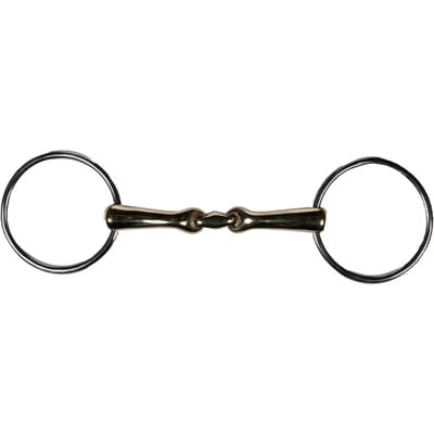 Dubbel bit voor paarden HKM High Curve 14 mm