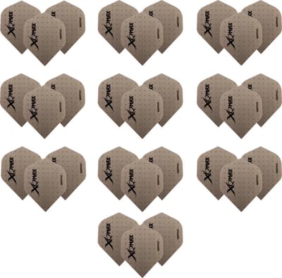 Darts Set 10 pack darts flights – logo – darts flights - grey dots