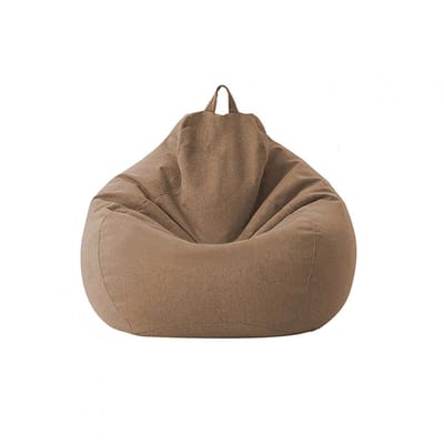 Dailygoods- Stoelhoes zonder vulling - Zitzakhoes - Linnen - 80 x 90 cm - Ergonomisch design - Comfortabel zitten - Eenvoudig te reinigen
