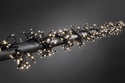 Konstsmide 3862 - Snoerverlichting - 768 lamps LED cluster - speedcontroller - 580 cm - 24V - voor buiten - warmwit