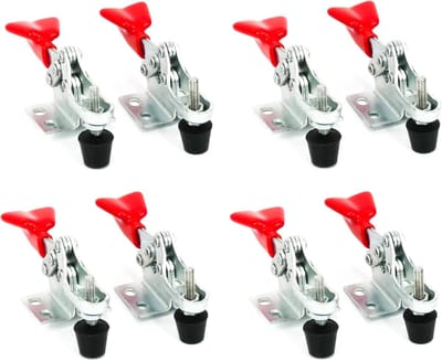 Knevelklem Horizontaal - Snelspanner Klem - Werkstuk Opspannen - Verstelbare Grondplaat - 30 kg Capaciteit - Verzinkt