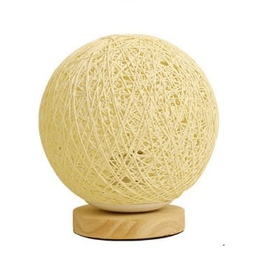 Ynkkvre -Bamboe Tafellamp - Eenvoudige en Decoratieve Nachtlamp – Instelbare Helderheid, Rattan & Houten Design, Warm LED Licht voor Slaapkamer en Kinderkamer