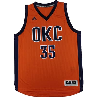 Adidas X NBA Samenwerking Oklahoma City Thunder Durant Swingman Comfortabel Zacht Huidvriendelijk Mouwloos Basketbalshirt 7470A-3KM-K91104 M black