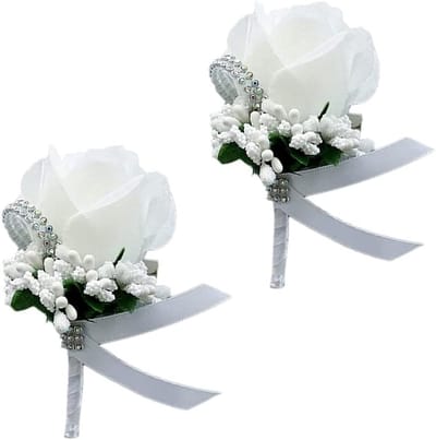 Twee stuks corsage set met bloemen voor bruiloften, dansfeesten en verjaardagen, perfect voor speciale gelegenheden