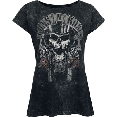 Guns N' Roses Top Hat Dames T-shirt - zwart - S