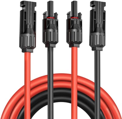 Verlengkabel Zonnepaneel 4mm² of 6mm² met Stekker - Waterdicht en Hittebestendig