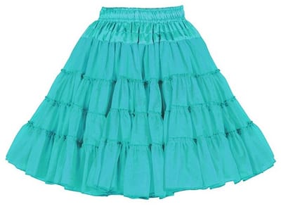 Petticoat/Onderrok/Tutu Deluxe 3-lagig - Turquoise - One Size