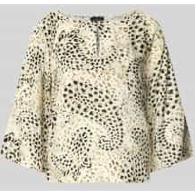 Relaxed fit blouse met korte mouwen van pure viscose