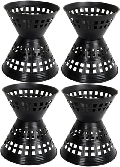 Bloemen Boeket Houder - Bloem Basis - Bloemen Schikken - Holle Ontwerp - 4 Stuks - Zwart
