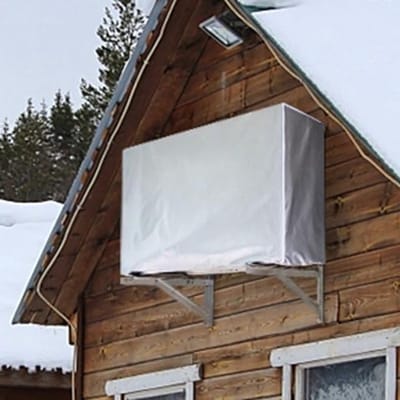 Vierkante Airconditioner Bescherming - Waterdichte en Stofdichte Cover voor Buitengebruik, Bescherming tegen Sneeuw en Zon, Inclusief Tie Rope - Geschikt voor Diverse Maten (86x32x56cm)