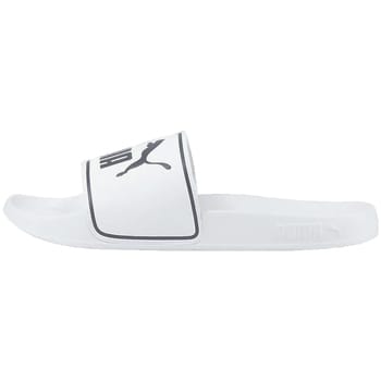 PUMA Leadcat 2.0 Unisex Slippers - Puma White-Puma Black - Maat 37