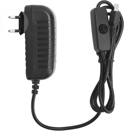 Allecto - Voeding voor Raspberry Pi - Micro USB-oplader - 15W vermogen - Geschikt voor 3B+/3B/2B - 3A output - 95 cm snoer