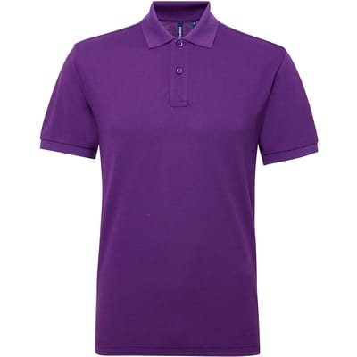 Asquith & Fox Heren Poloshirt met korte mouwen Prestatiemengsel (Paars)