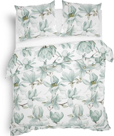 Heckett & Lane Annila Dekbedovertrek - Flanel - Lits-jumeaux - 240x200/220 cm - Mint Green