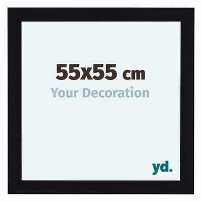 Your Decoration - Fotolijst 55x55 cm - MDF - Zwart Hoogglans - Como